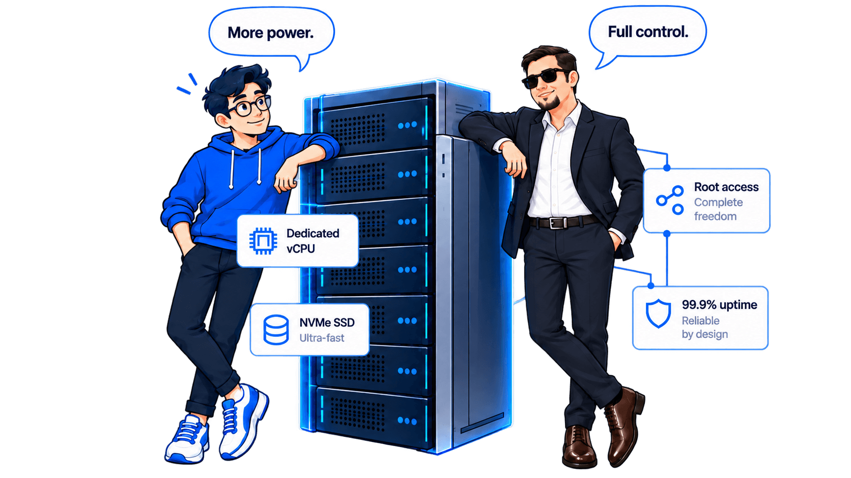 BALX VDS server infrastructure and characters